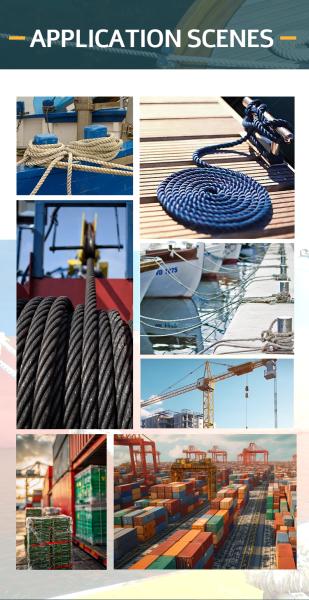 12 Mm  220 M 3 Strand Nylon Polyamide Twisted Fiber Low Elongation Soft Rope For Dock Anchor