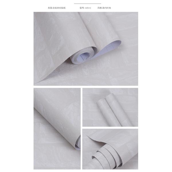 Home Office 3D Brick Stone Wall Sticker Vinyl 10m 50m 3D White Brick Wallpaper