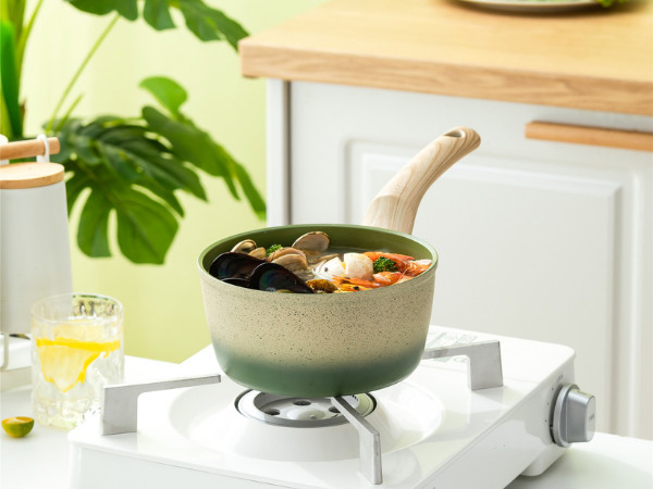 Кастрюлька прочной не ручки алюминиевая с крышкой нержавеющей стали и остаться крутой ручкой