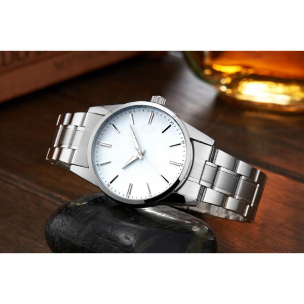 CE / RHOS Mens Quartz Watch Stainless Steel Band 3atm Waterproof
