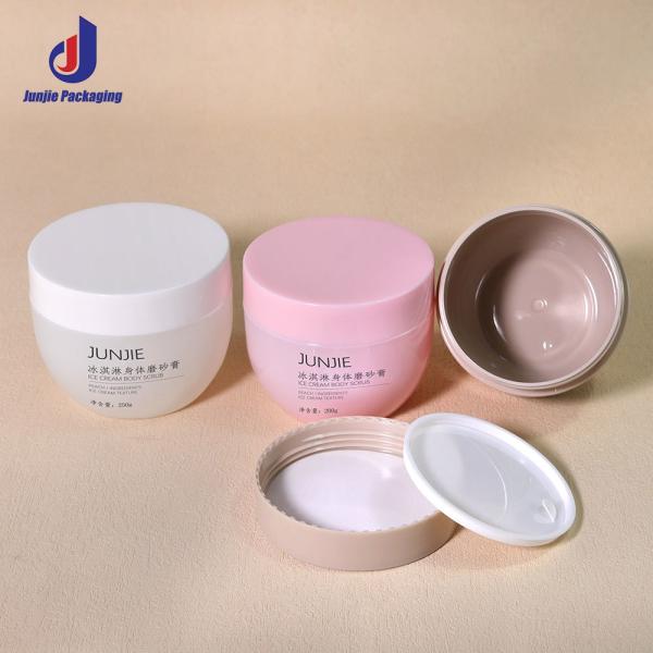 PP Base Material 250ml Plastic Jar in Semicircle Shape for Household Organization