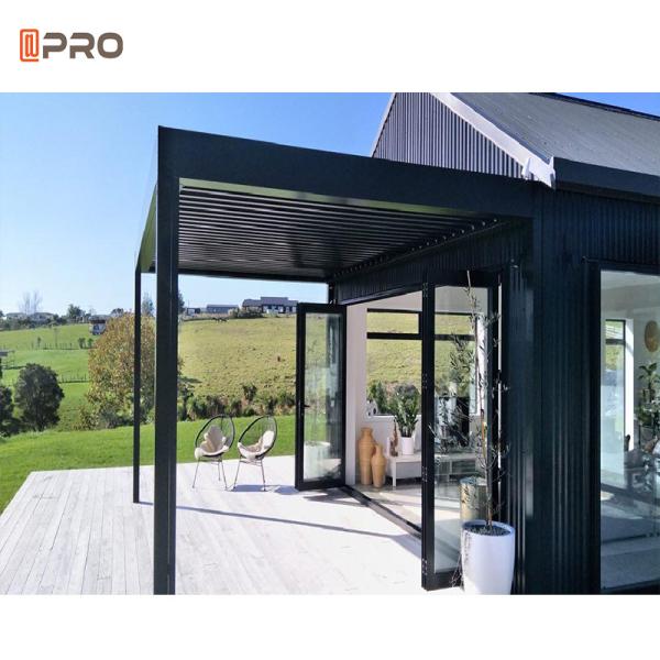 Free Standing Aluminum Waterproof Pergola Wall Motorized Biocoimatic Gazebo Sunshade