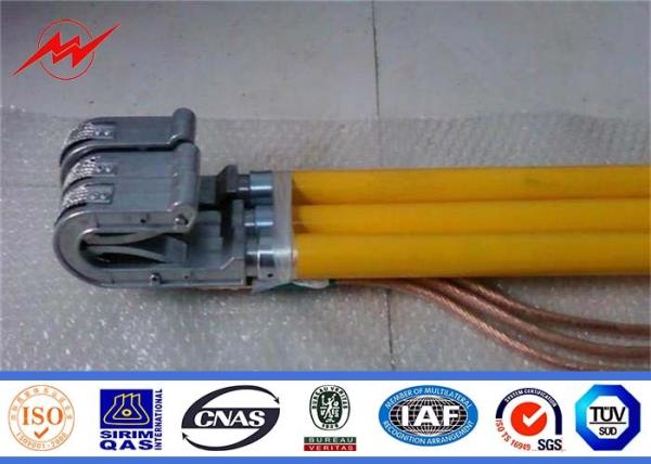 UL Listed Underground Copper Ground Rod 1mm/M Straightness 0.5mm 1.0mm Thickness