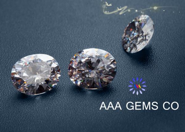 Forever Brilliant Oval Colorless Moissanite 5 Carat Hardness 9.2 To 9.5
