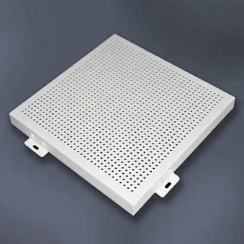 Decorative External Aluminium Cladding Panels , Perforated Metal Facade Panels