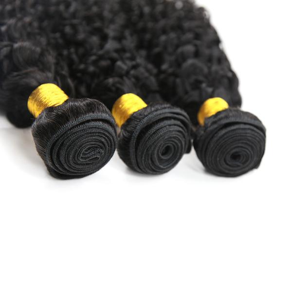 Double Weft Brazilian Water Wave Hair Extensions 3 Bundles No Shedding