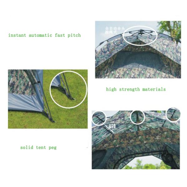 Fast Pitch Instant Camouflage Automatic Camping Tent for 3-4 Person Outdoor Hiking Camping and Picnic(HT6075)