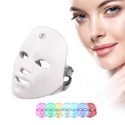Cores faciais conduzidas da terapia 7 da beleza da pele da máscara da luz da beleza