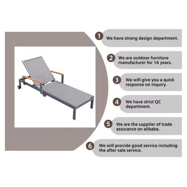 Iron Outdoor Furniture Patio Beach Sunbed Lounge Sea Sun Lounger Modern Style