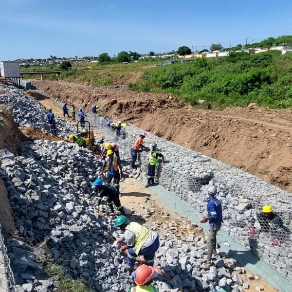 Corrosion Resistant Gabion Bags Geotextile Geobag For Slope Stabilization