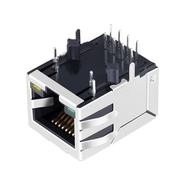LU1T516-43 LF 10/100BASE-TX Single Port RJ45 Connector With LEDs
