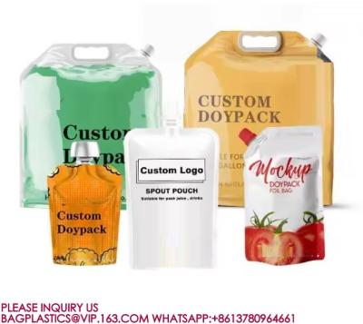Manufacture Custom Print Liquid Pouches Fruit Juice Jelly Bag Drink Cute Baby Spout Pouch