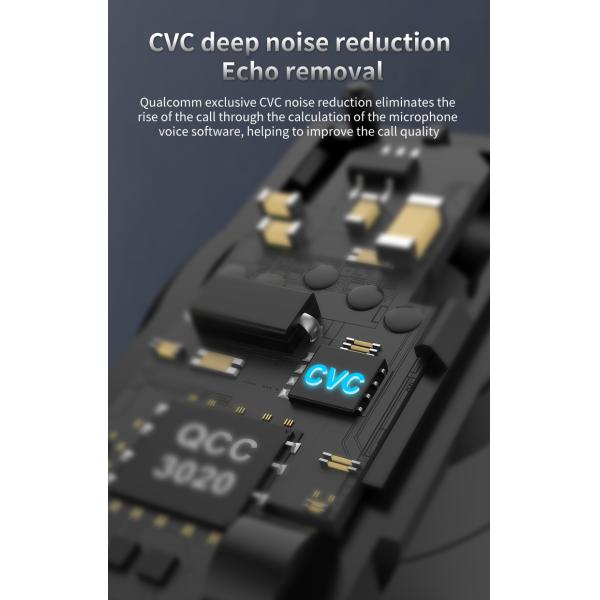 Mon Eearhook Wireless Bluetooth Earpiece Hands Free QCC Earphones For Driving Office