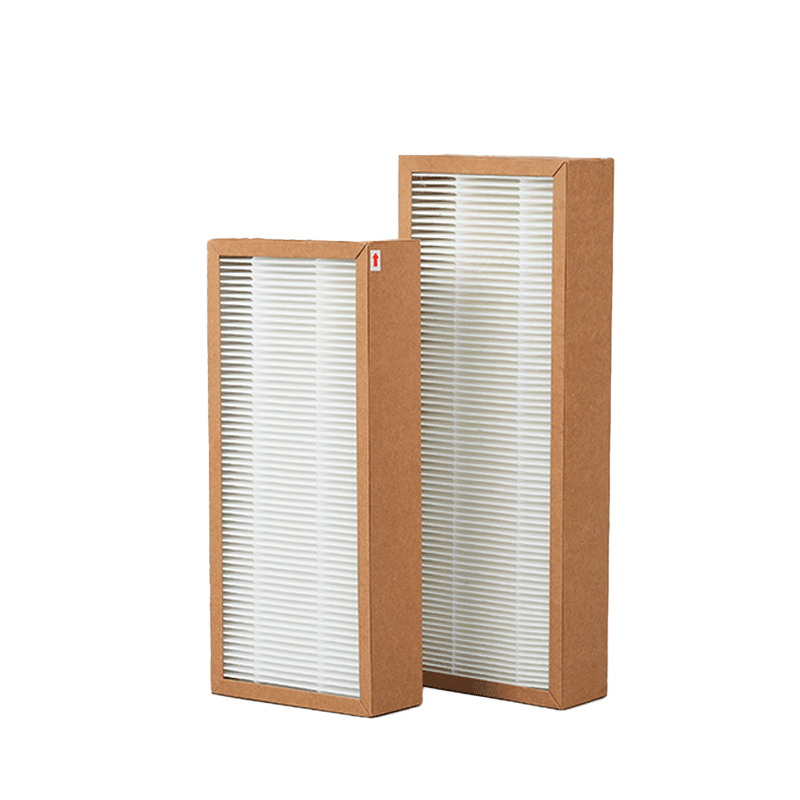 Custom Slender HEPA Filter with Kraft Paper Frame Custom Size Filtration Grade