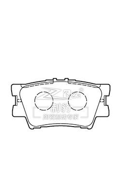 Parâmetros de travagem cerâmicos para Toyota Camry D1212 04466-33160 Parâmetros de travagem cerâmicos dianteiros