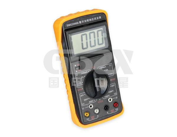 Medidor Handheld do ampère do volt da fase de Digitas da braçadeira dobro para Multifunction