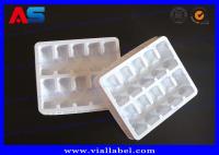 2ml 10 Frascos Bandeja De Blister De Plástico, Bandejas De Frascos De Plástico Para Medicamentos Branco