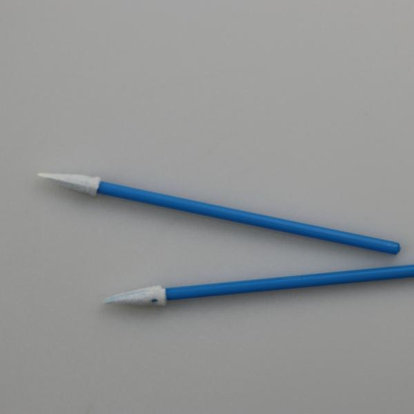 76mm Plastic Stick Micro Pointed Foam Cleaning Swabs For Cleanroom