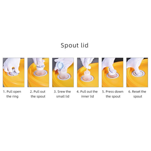 Продажа 2 л бело-черно-прозрачная пластиковая ведра с крышкой для закусок пищевого качества