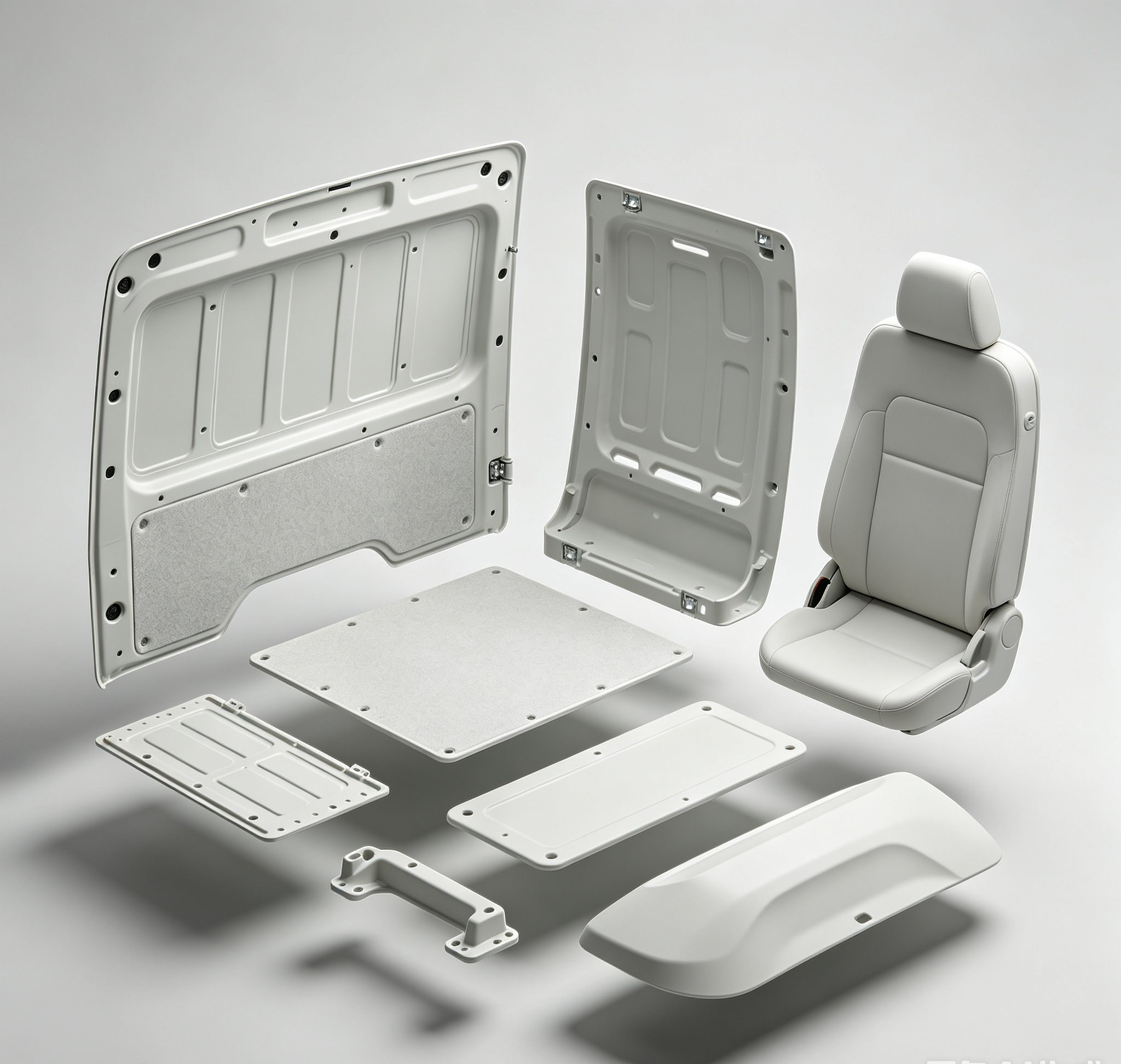Wear Resistant Train Seat Back Foldable Backrest Panel Eco Friendly For High Speed Rail