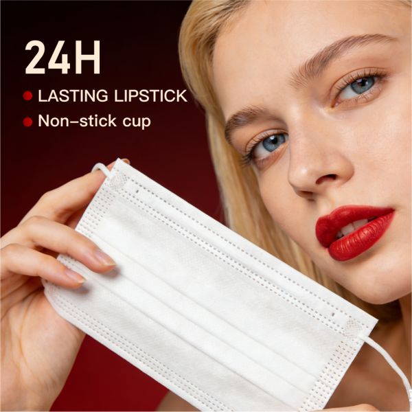 OEM ODM Custom Factory Private Label 24H Long Lasting Transfer Proof Matte Lipstick Beauty Makeup Cosmetic Productts Wholesale