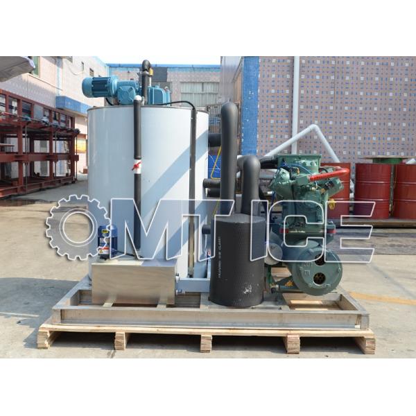 Máquina de hielo de agua salada de 5 toneladas, refrigeración automática por agua para barcos pesqueros