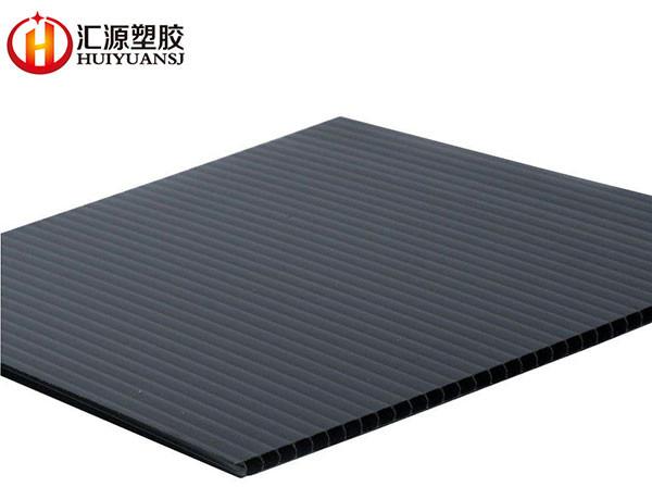 1m x 50m 280gsm ESD Black Corrugated Plastic Rolls