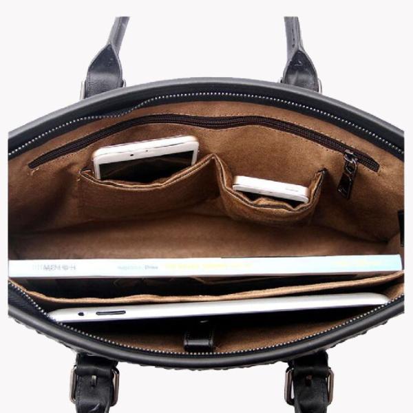 Сумки посыльного ноутбука Cowhide классических сплетя людей