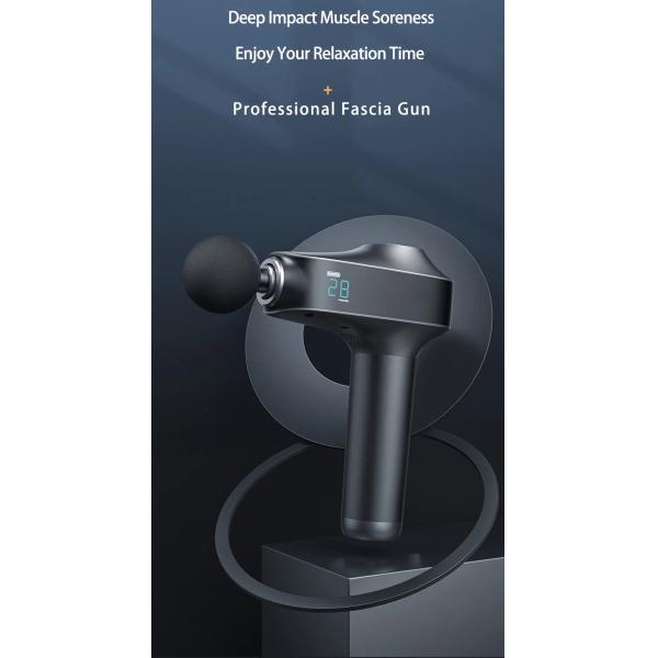 6 Heads Body Massager Gun Brushless Motor Deep Tissue Percussion Muscle Massager