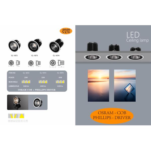 New Design Aluminum Adjustable LED integrated tracking light fixture adapter combined track light 32W