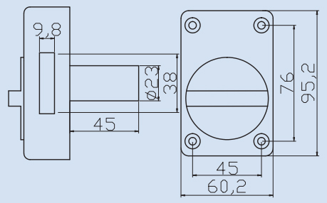 Rim Door Lock Single Cylinder Rim Cylinder Lock Made by Professional