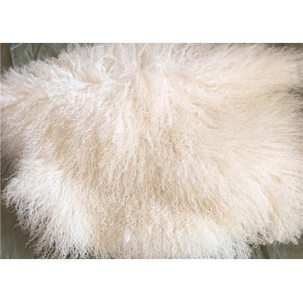 Real Mongolian fur fabric 15cm long hair Mongolian lambskin curly sheep skin