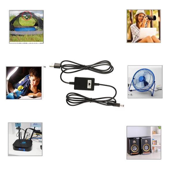 Кабель преобразователя 5V до 12V 2A DC для автомобильного Wi-Fi-модема GPS