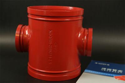 Groove Connection Four Way Tee Pipe Fitting For Petroleum Industry
