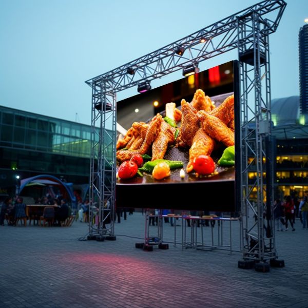 Outdoor LED Display Screen with 3840Hz Refresh Rate IP65 Waterproof and 100,000 Hours Life Span LED Video Wall
