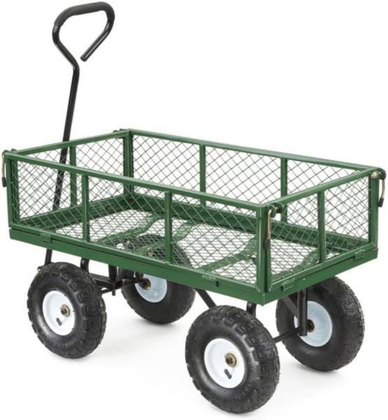 Outdoor Garden Heavy Duty Utility Portable Large Capacity Camping Collapsible Wagon Cart With All-Terrain Wheels