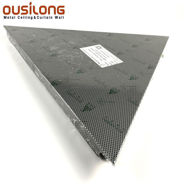 PVDF Coating 1.2mm Trim In Silver Office Ceiling Tiles