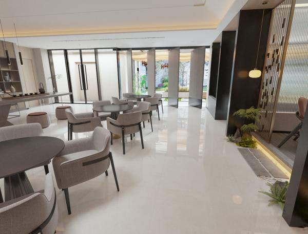 Waterproof and Elegant 1mx1m Porcelain Glazed Polished Tiles For Living Room and Bedroom