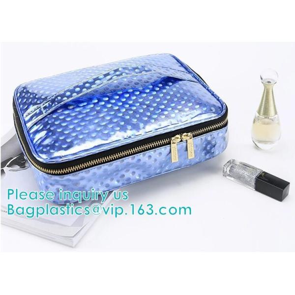 HANDBAG,PORTABLE WASH POUCH Promotional PVC/EVA cosmetic Bag with Handle,PVC Bedding Blanket Bag with Handle, makeup bag