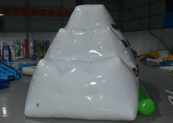 0.9mm PVC Commercial Inflatable Water Toys / Floating Iceberg Climbing Wall