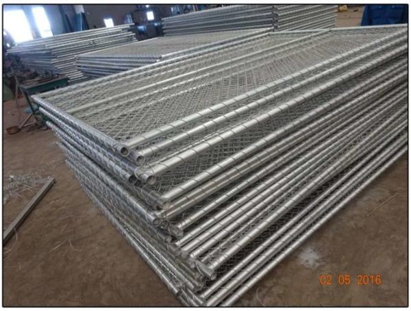 chain link temporary construction fence panels 6FT X 10F Mesh 2 3/8  x 2 3/8 ( 60mm x 60mm ) x 12 gauge wire