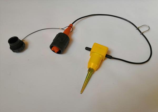 100Hz Vertical Seismic Geophone KCK Male Connector 1m Leader Cable