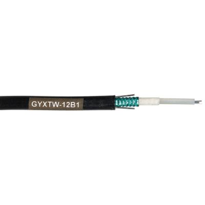 Cabo de fibra ótica aéreo elevado desempenho do núcleo de GYXTW 2 - 24 do tubo fraco central do OEM (fabricantes do cabo ótico)