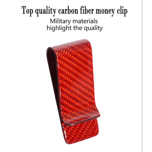 Анти- увядая зажимы денег волокна углерода 20*70mm