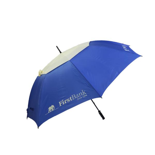 Guarda-chuvas Windproof do golfe da fibra de vidro impermeável de BSCI