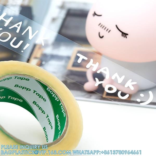 Designer Cute Packing Tape, Colorful Printing Shipping Tape, Carton Decorative Tape For Sealing Boxes, Thank You