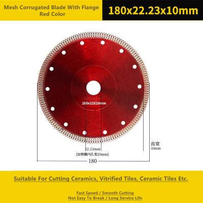 180mm Diamond Cut Circular Saw Blade Hot Pressed Wide Ripple Teeth