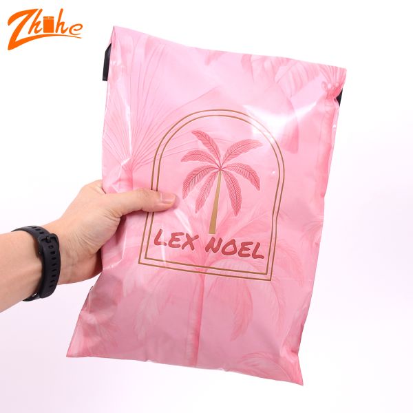 Zhihe Custom Logo Poly Mail Shipping Bags Express Mailing Plastic Clothes Bag with Waterproof and Biodegradable Feature