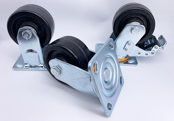 Appliance Bakery Trolley Wheels Heat Resistant Plate Swivel Caster