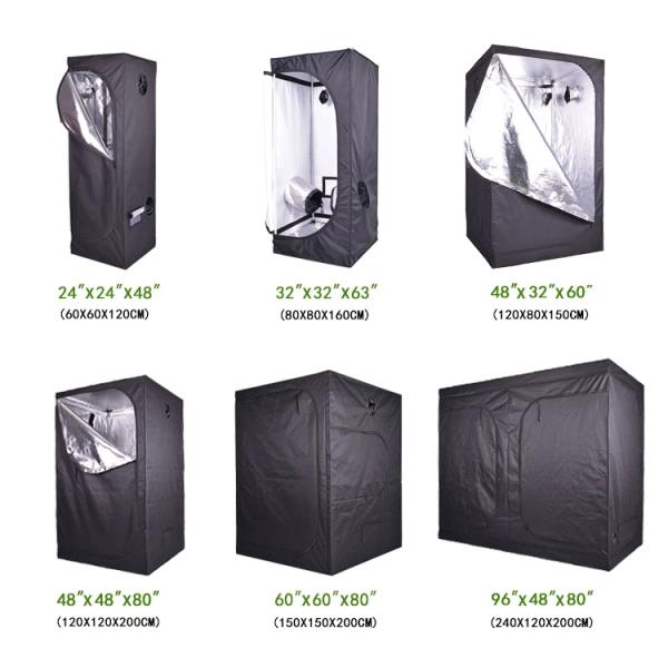 98% отражательное 210D Mylar сильно отражательное 120*240*200cm Hydroponic растут шатер